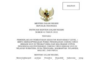 Mulai Hari Ini, Se-Indonesia Berstatus PPKM Level 1