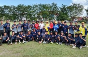 Tim Cricket Putra Kutim Raih Emas Kategori 6’S sixes