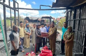 Peduli Korban Kebakaran Sangatta, Dinsos dan Baznas Kutim Salurkan Bantuan