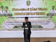 Halal Bihalal di Sangatta Selatan, Bupati Tegaskan Komitmen Bangun Infrastruktur dan Ekraf