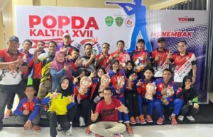 Akurasi Kutim Berbuah Prestasi, Kutim Raih 5 Medali Menembak POPDA
